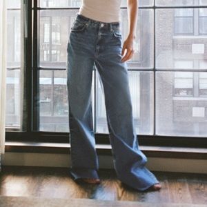 Women Zara jeans new WIDE LEG JEANS